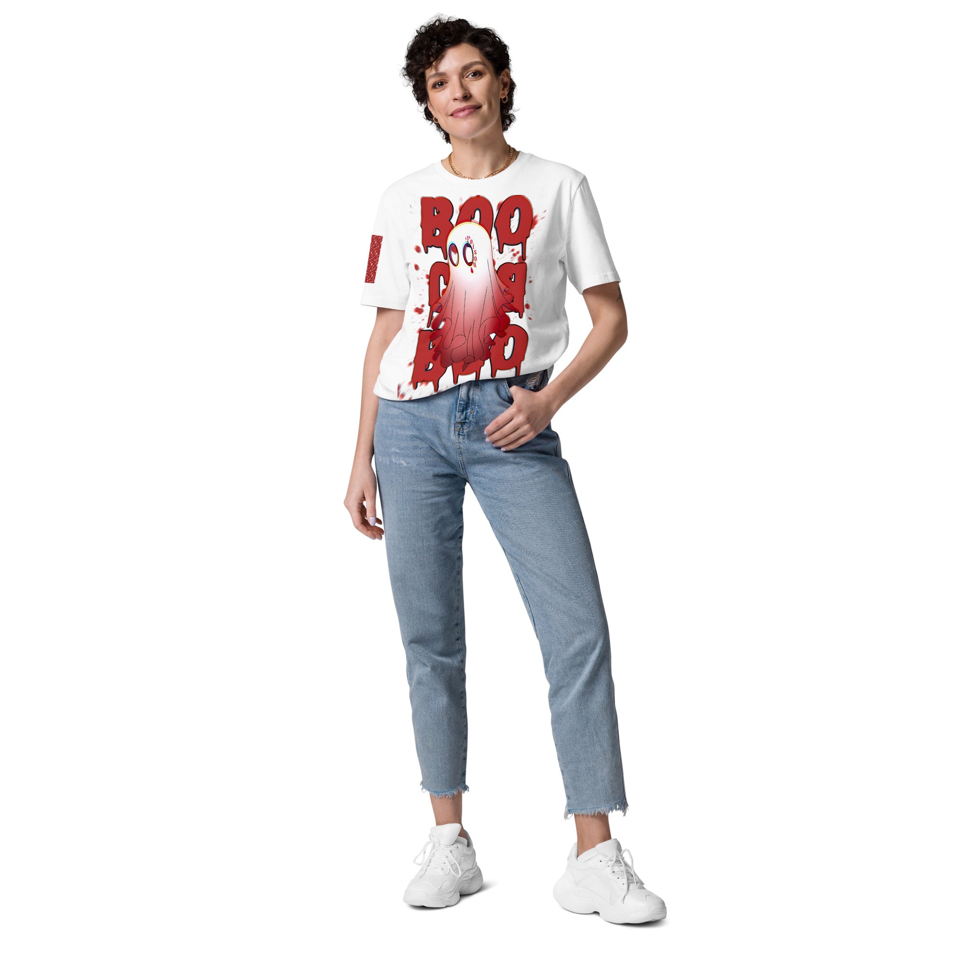 Red Boo - Cotton Shirt -   Shirts,Top #