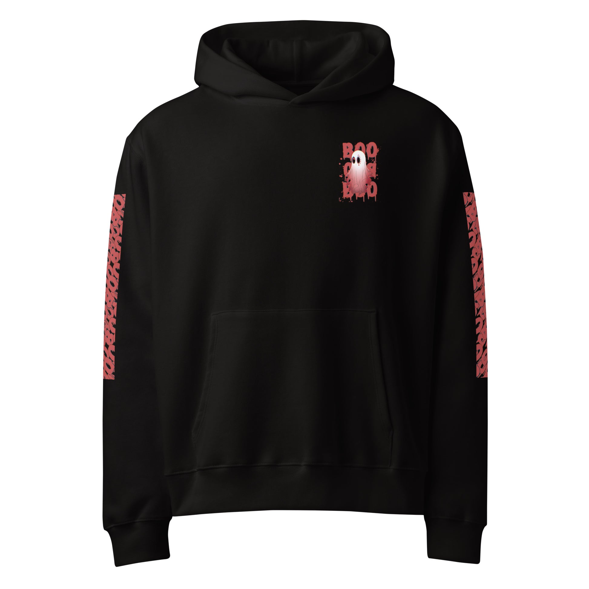 Red Boo - Oversized Hoodie -   Oversized Hoodie #