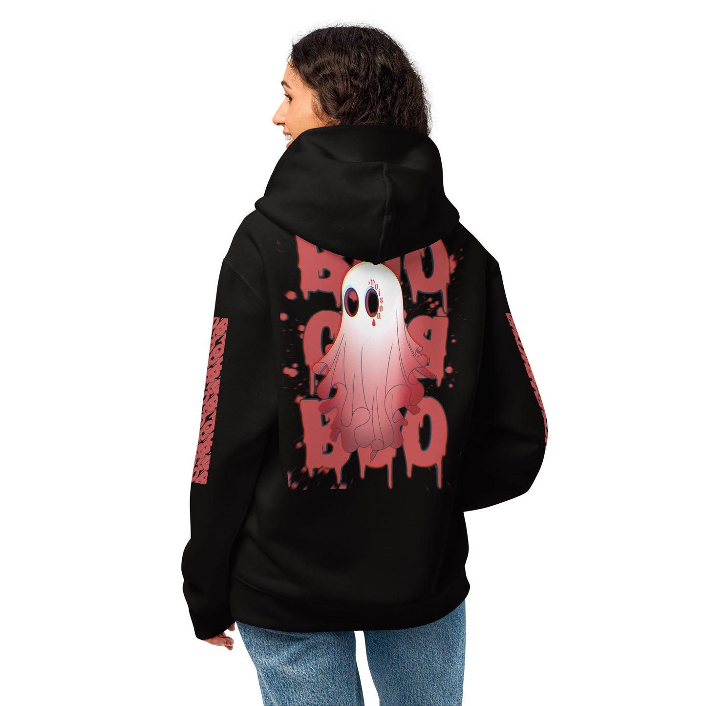 Red Boo - Oversized Hoodie -   Oversized Hoodie #