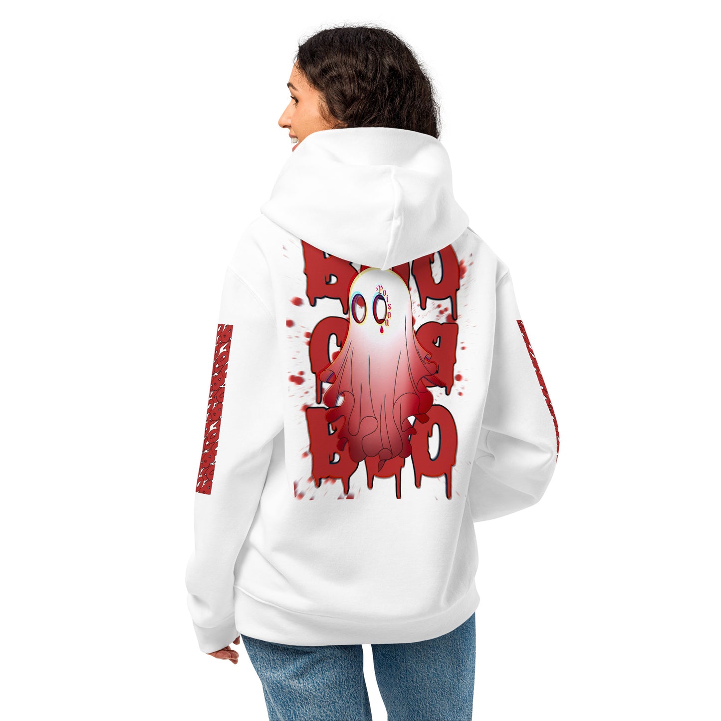 Red Boo - Oversized Hoodie -   Oversized Hoodie #