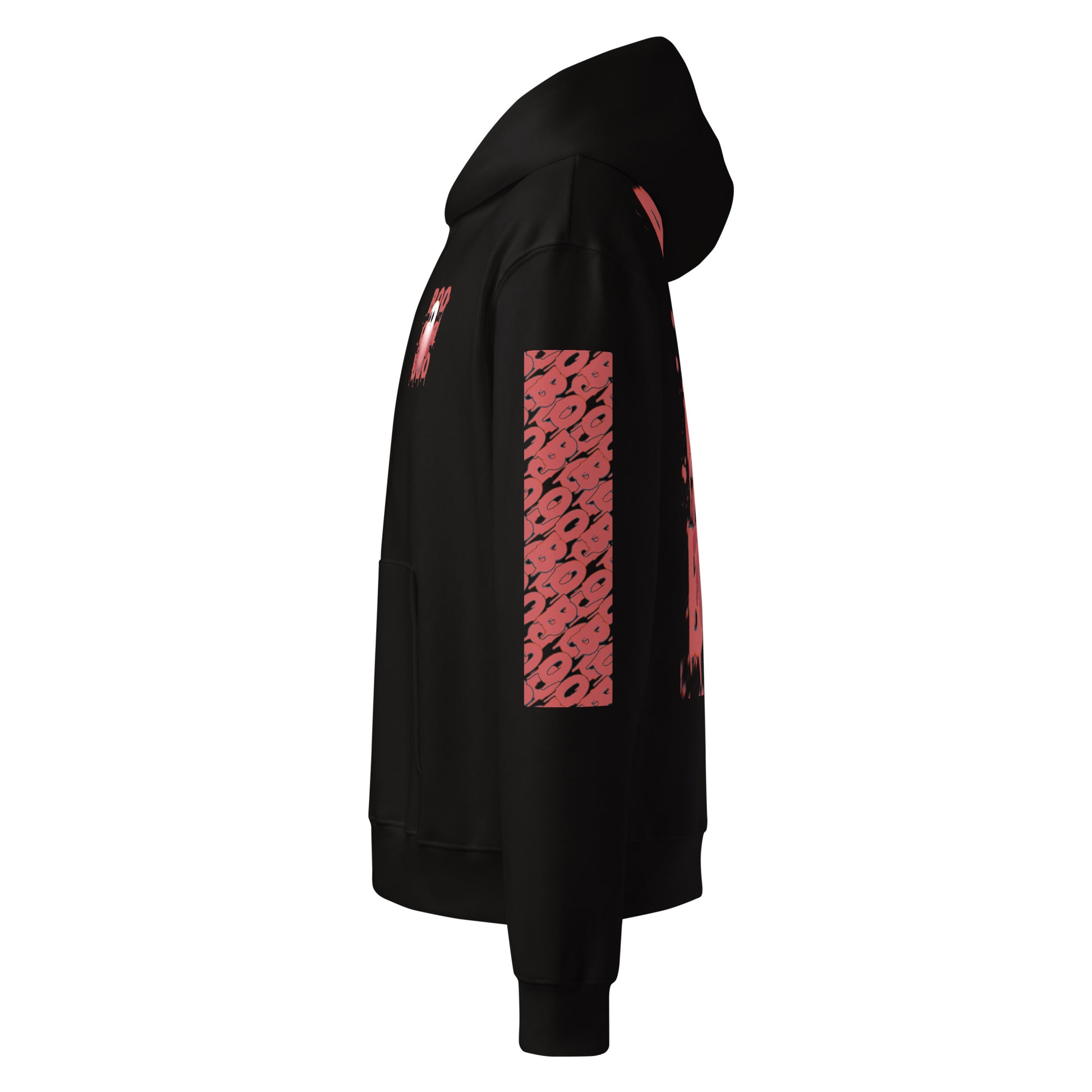 Red Boo - Oversized Hoodie -   Oversized Hoodie #