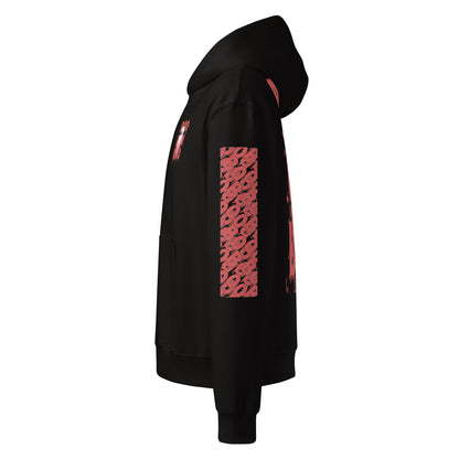 Red Boo - Oversized Hoodie -   Oversized Hoodie #
