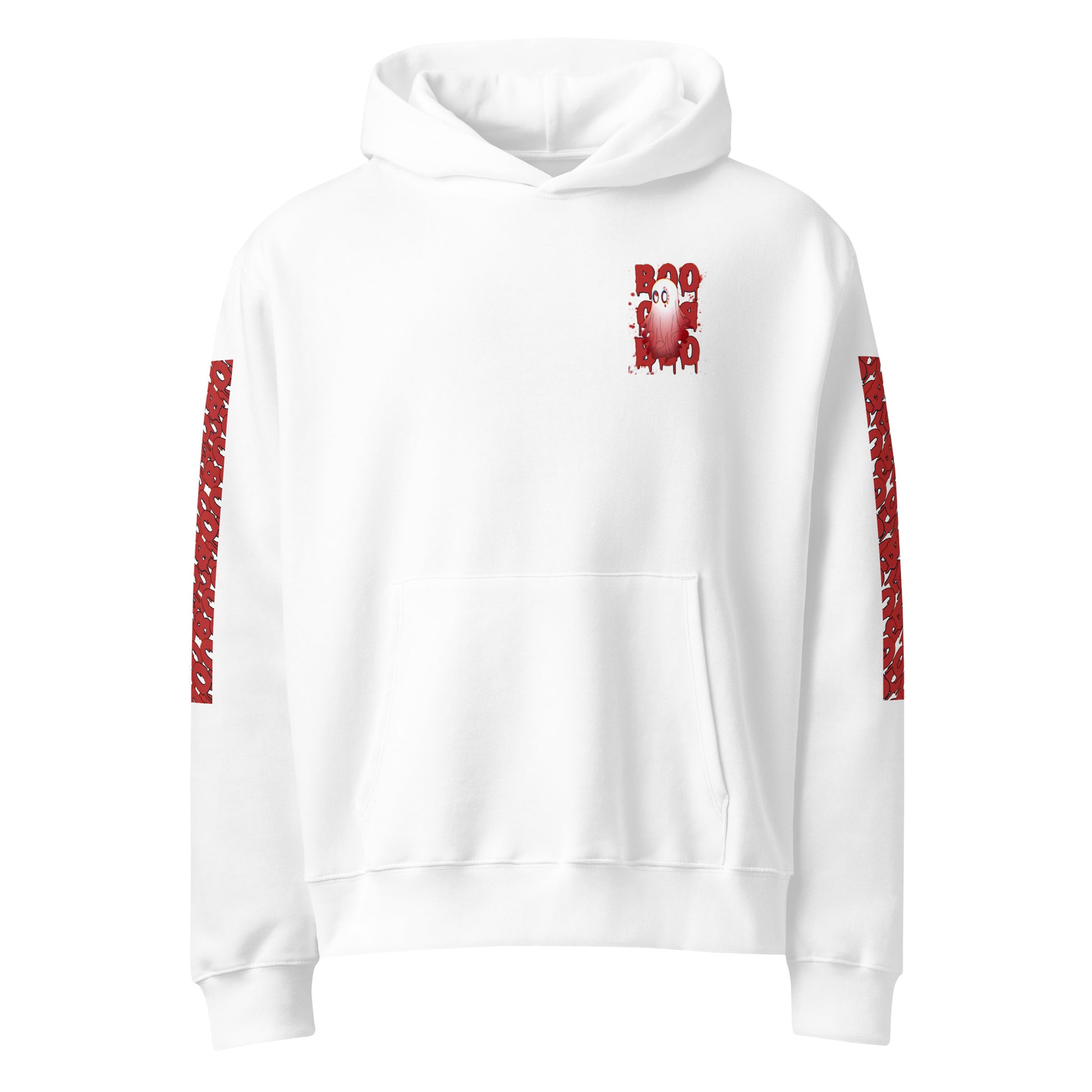 Red Boo - Oversized Hoodie -   Oversized Hoodie #