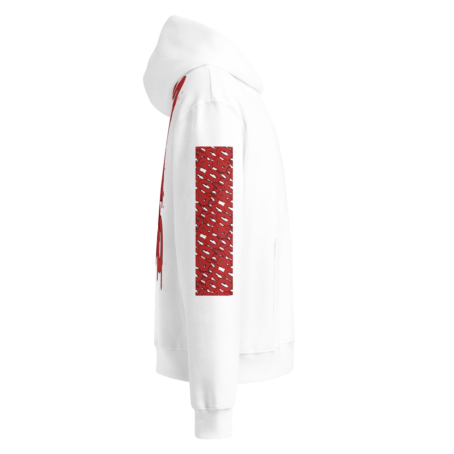Red Boo - Oversized Hoodie -   Oversized Hoodie #