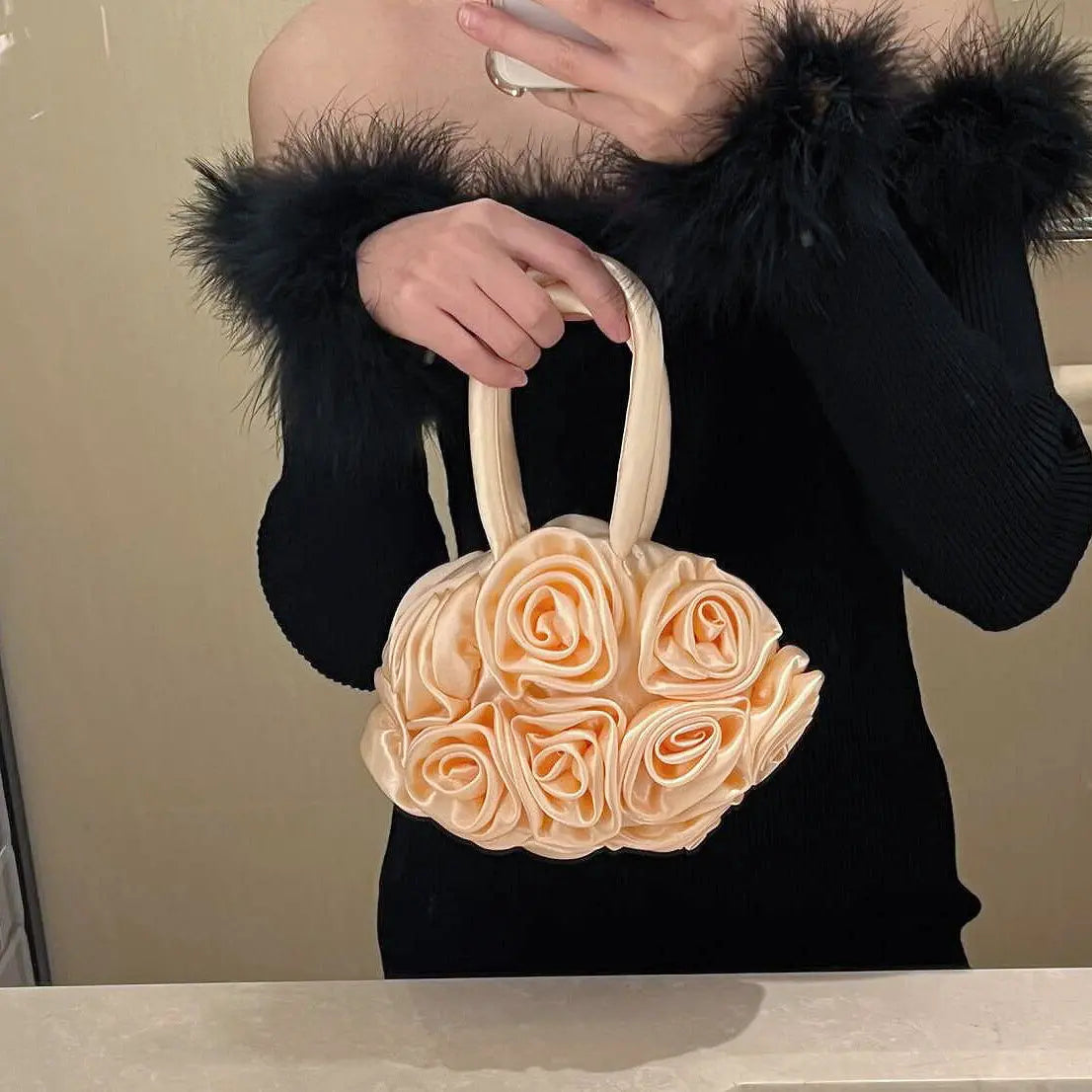 Retro Flower Bag -   0 #