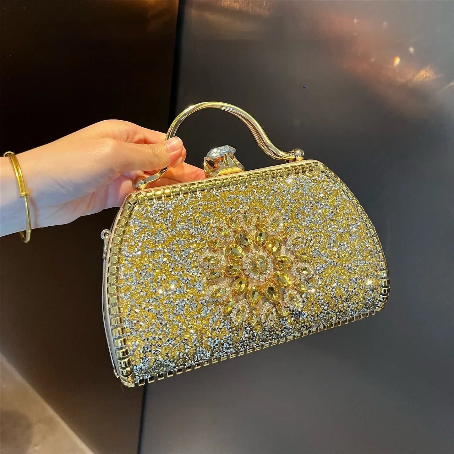 "Rhinestone Banquet" - Clutch -   0 #