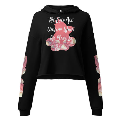 Rosè Eyeballs - Crop Hoodie -    #
