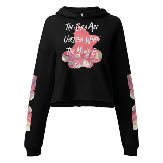Rosè Eyeballs - Crop Hoodie -    #