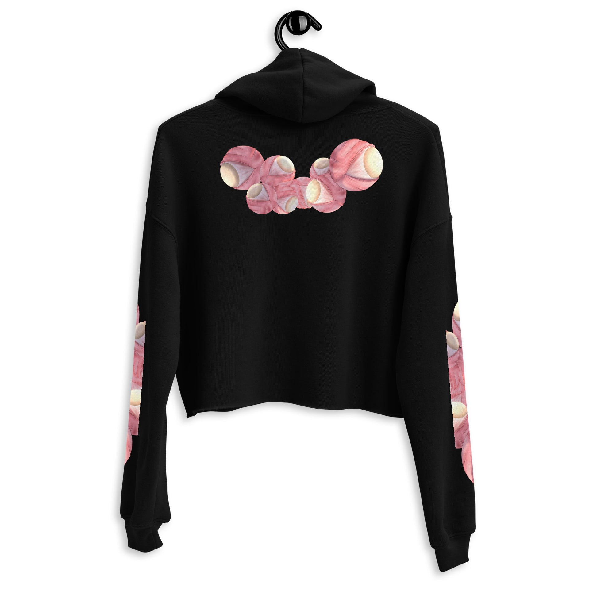 Rosè Eyeballs - Crop Hoodie -    #