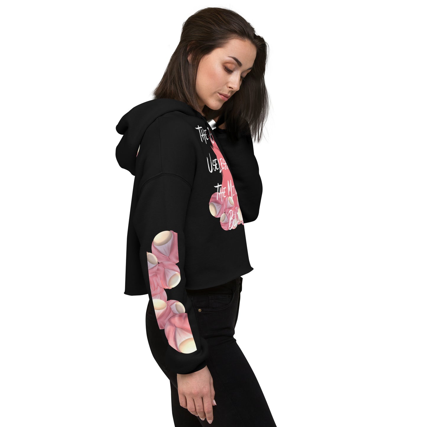 Rosè Eyeballs - Crop Hoodie -    #