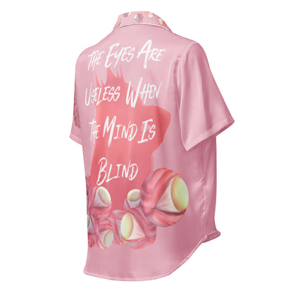 Rosè Eyeballs - kurzes Pyjama-Top -   PJ #
