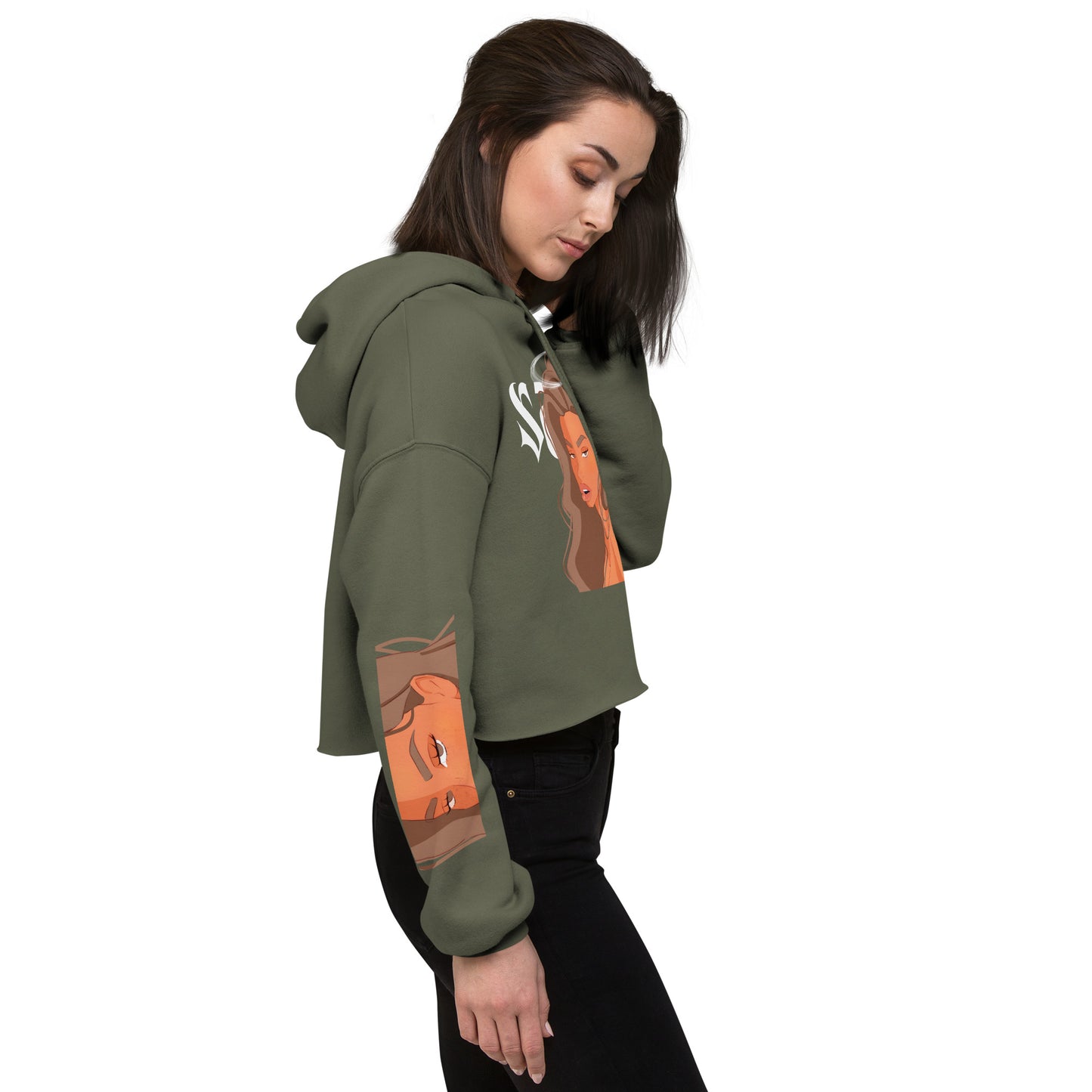Savage - Crop-Hoodie -    #
