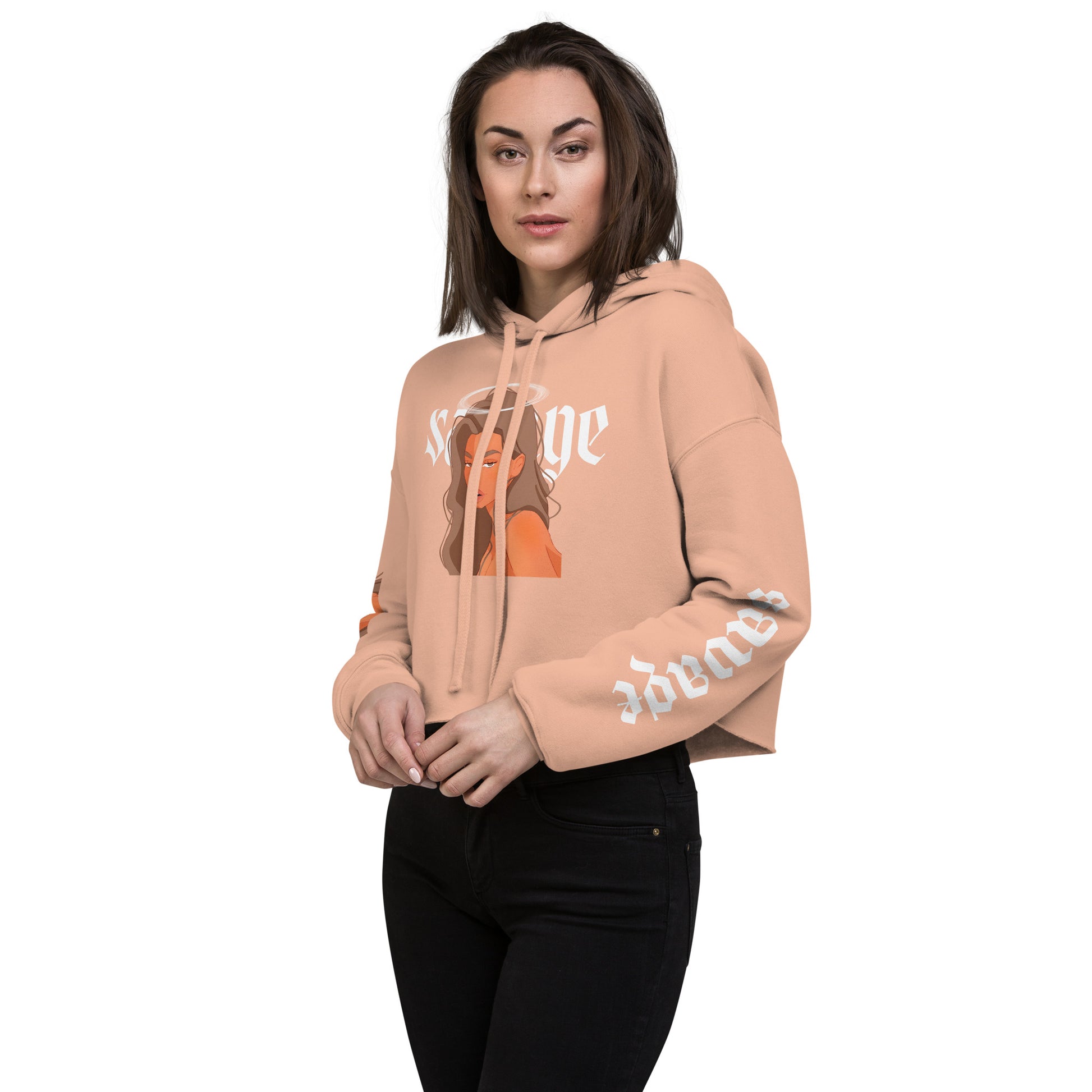 Savage - Crop-Hoodie -    #
