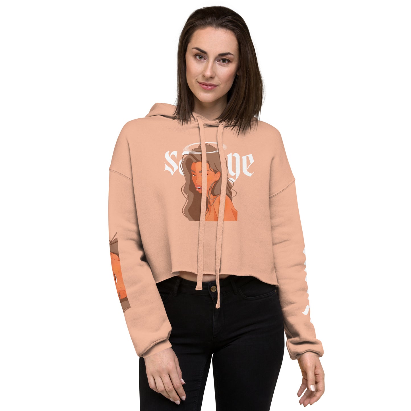 Savage - Crop-Hoodie -    #