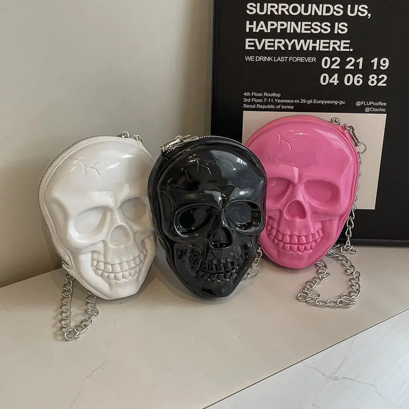"Silk Skull" - Schultertasche -   0 #