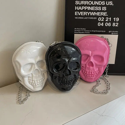 "Silk Skull" - Schultertasche -   0 #