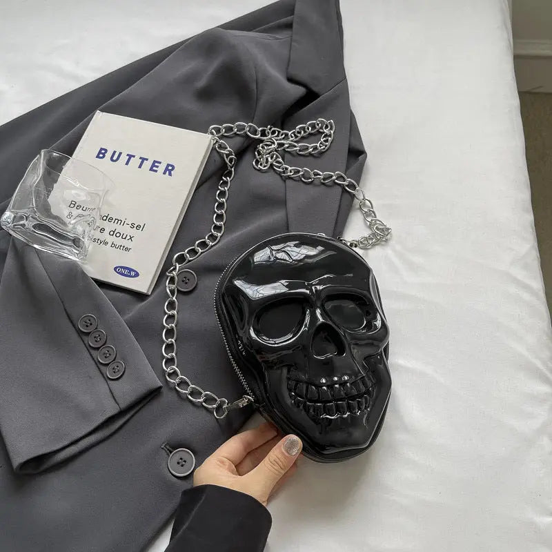 "Silk Skull" - Schultertasche -   0 #