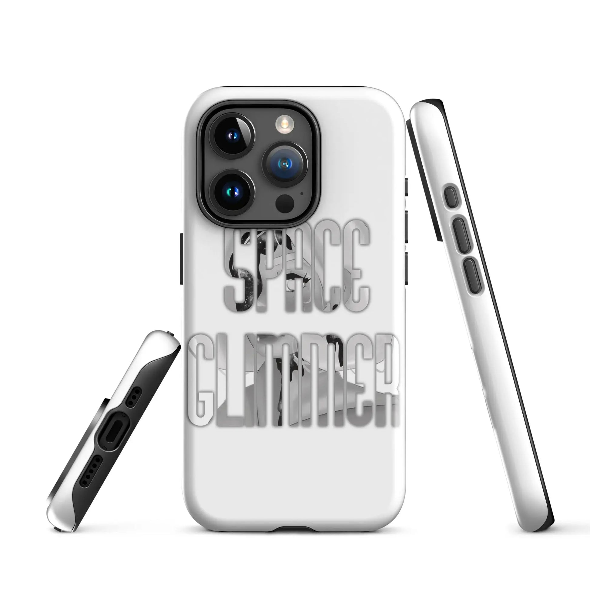 Space Glimmer - Hardcase iPhone® b/w -   Phone cases, AirPods cases #