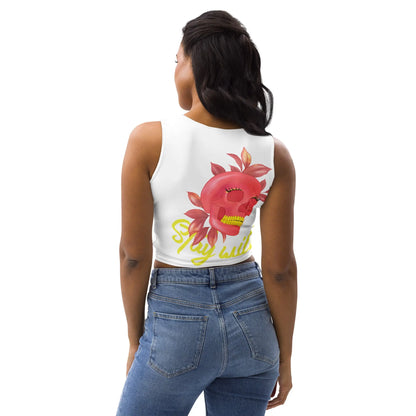 Stay Wild - figurbetontes Crop Top -    #