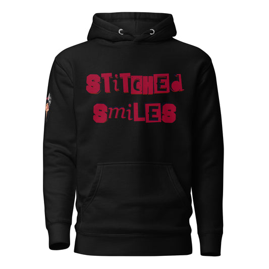 Stiched Smile - Unisex-Kapuzenpullover -   Kapuzenpullover #