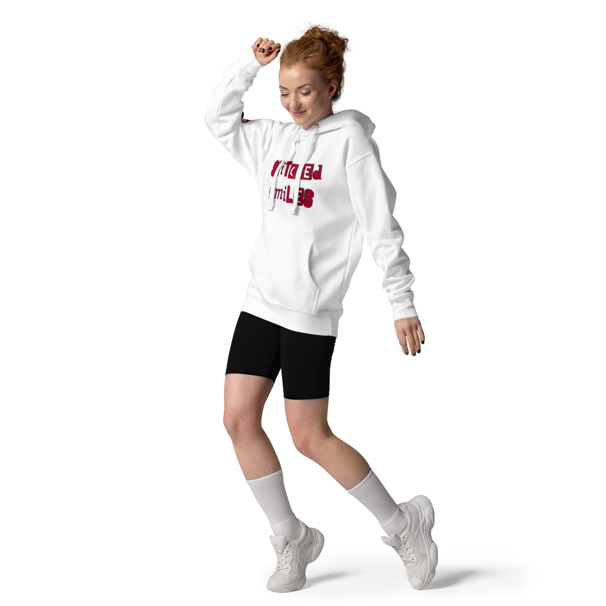 Stiched Smile - Unisex-Kapuzenpullover -   Kapuzenpullover #