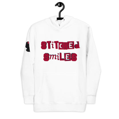 Stiched Smile - Unisex-Kapuzenpullover -   Kapuzenpullover #