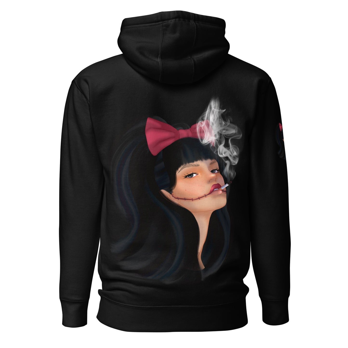 Stiched Smile - Unisex-Kapuzenpullover -   Kapuzenpullover #