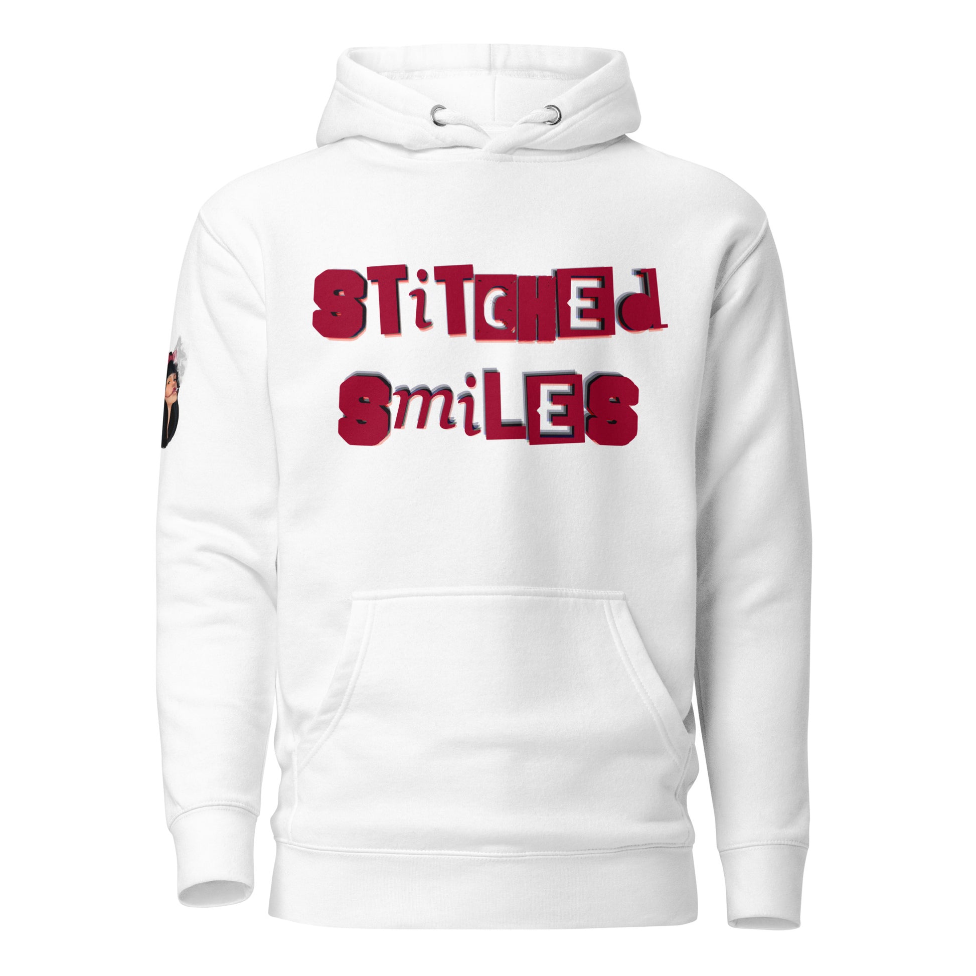 Stiched Smile - Unisex-Kapuzenpullover -   Kapuzenpullover #