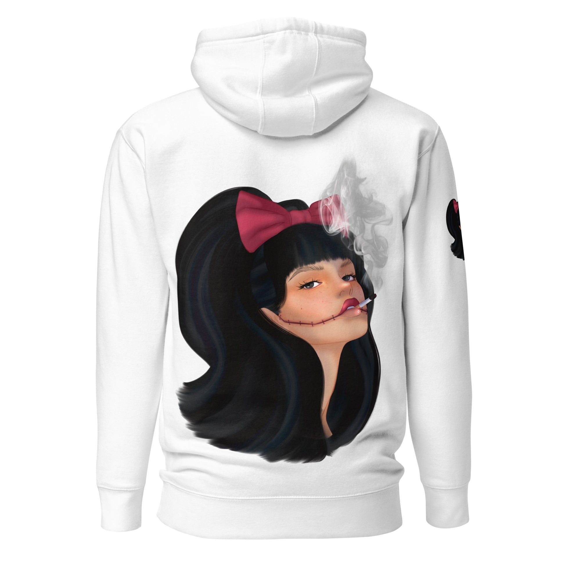 Stiched Smile - Unisex-Kapuzenpullover -   Kapuzenpullover #