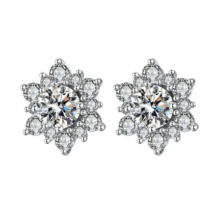 SUNFLOWER Necklace Suit Micro-inlaid Full Diamond -   Schmuck #