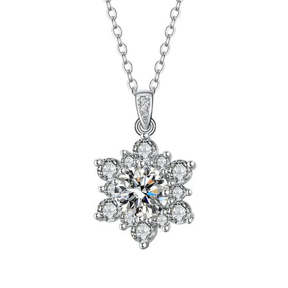 SUNFLOWER Necklace Suit Micro-inlaid Full Diamond -   Schmuck #