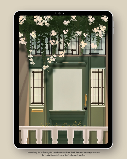 Green Door - Tabletwallpaper -   Wallpaper