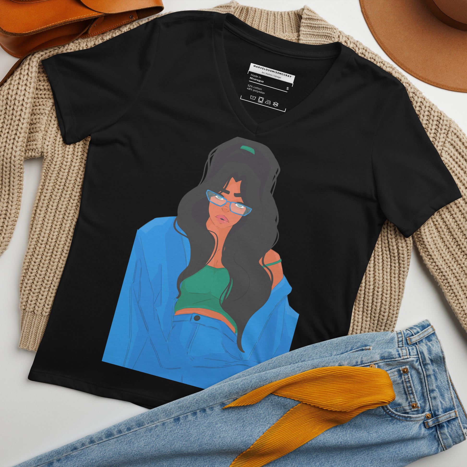 The Cool Girl - Lockeres T-Shirt -   Shirts,Top #