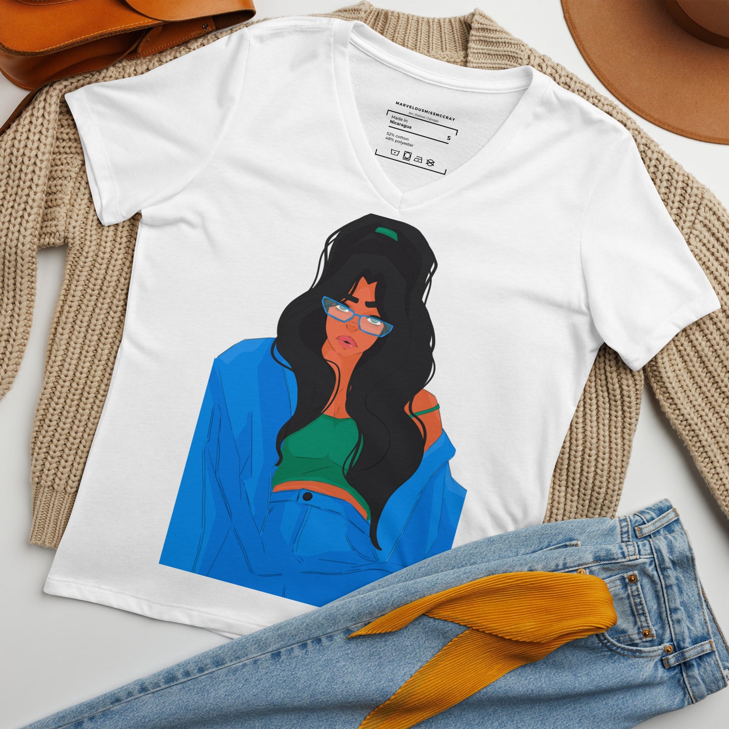 The Cool Girl - Lockeres T-Shirt -   Shirts,Top #