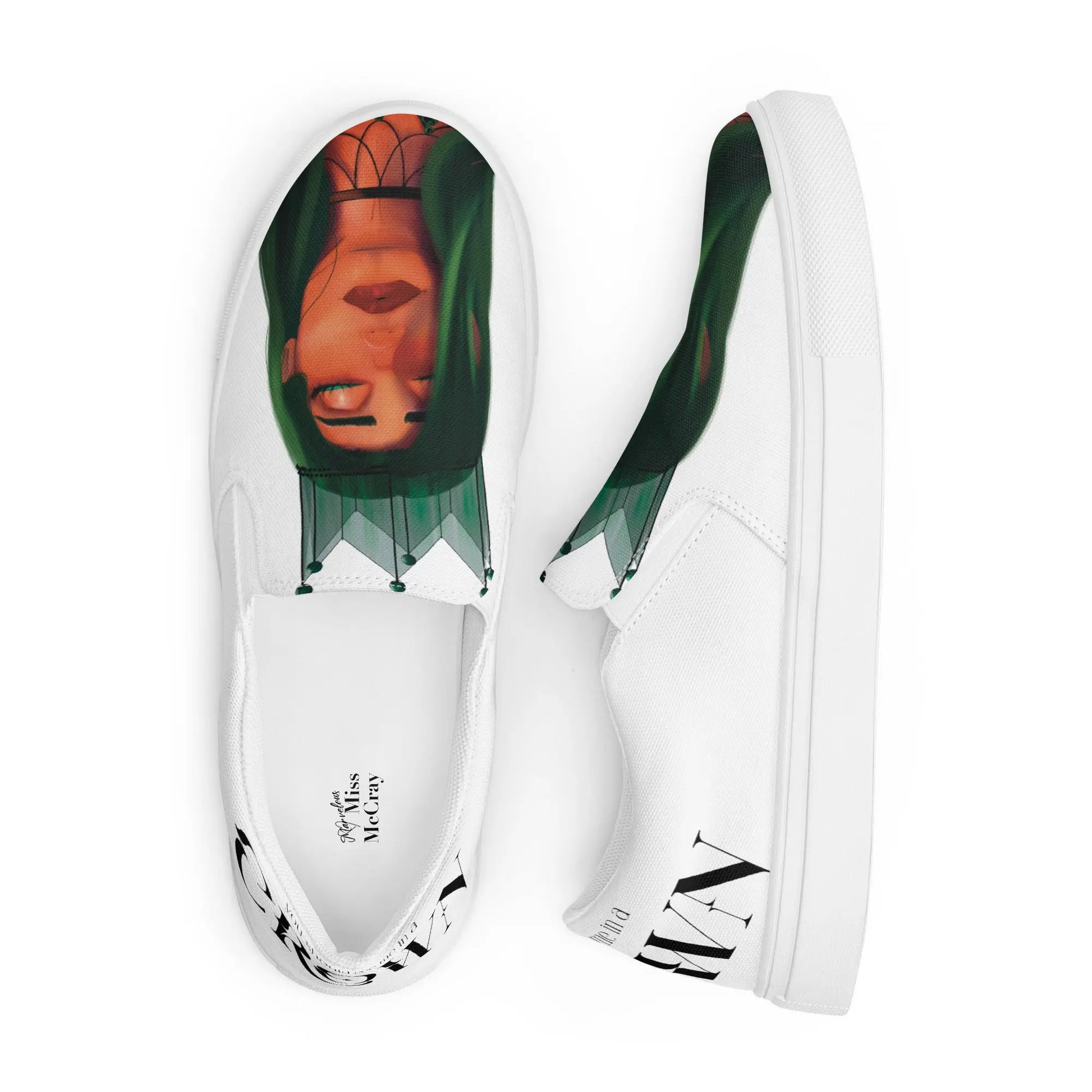 The Crown - Canvas-Slipper -   Canvas High-Top Sneaker, Schlappen, Canvas-Schuhe, Canvas-Slipper #