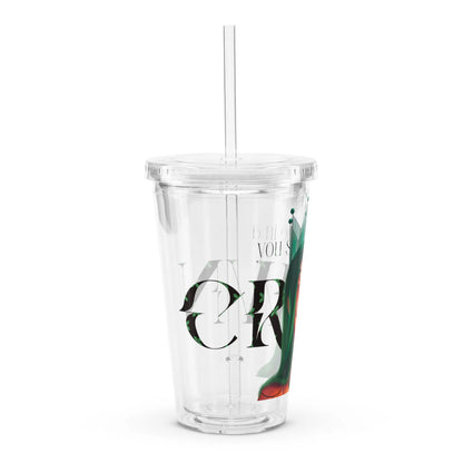 The Crown - Clear Cup -   Weinbecher, Doppelwandiger Becher aus Plastik (16 oz) #