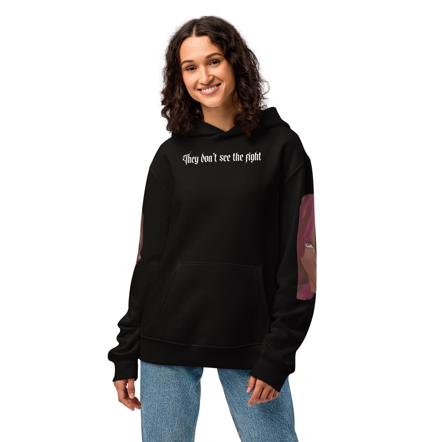 They don't see the fight - Oversized Hoodie -   Oversized Hoodie #