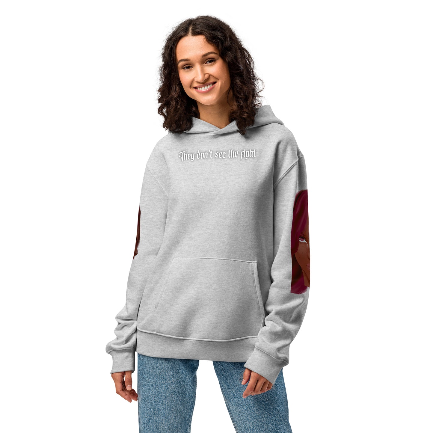 They don't see the fight - Oversized Hoodie -   Oversized Hoodie #