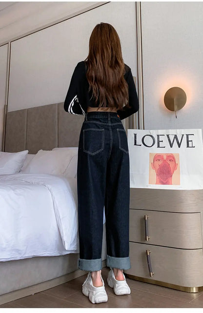 Tube Hole Mop Pants -   Jeans #