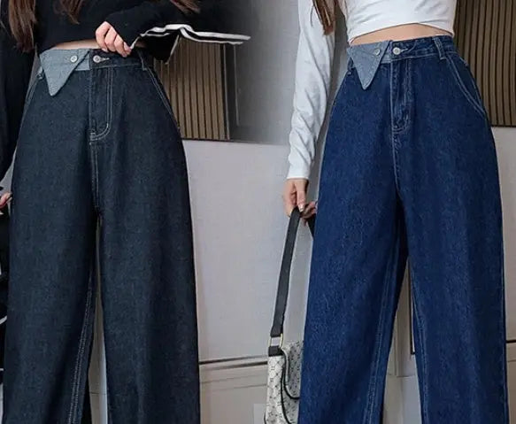 Tube Hole Mop Pants -   Jeans #