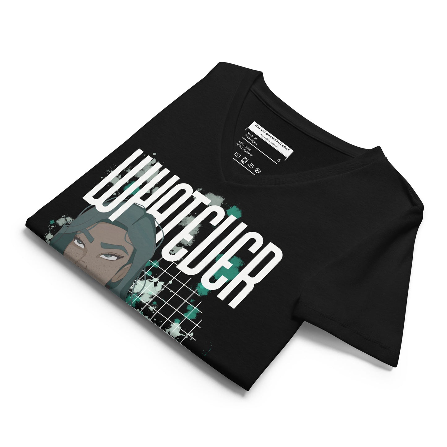 Whatever Black - Lockeres T-Shirt -   Shirts,Top #