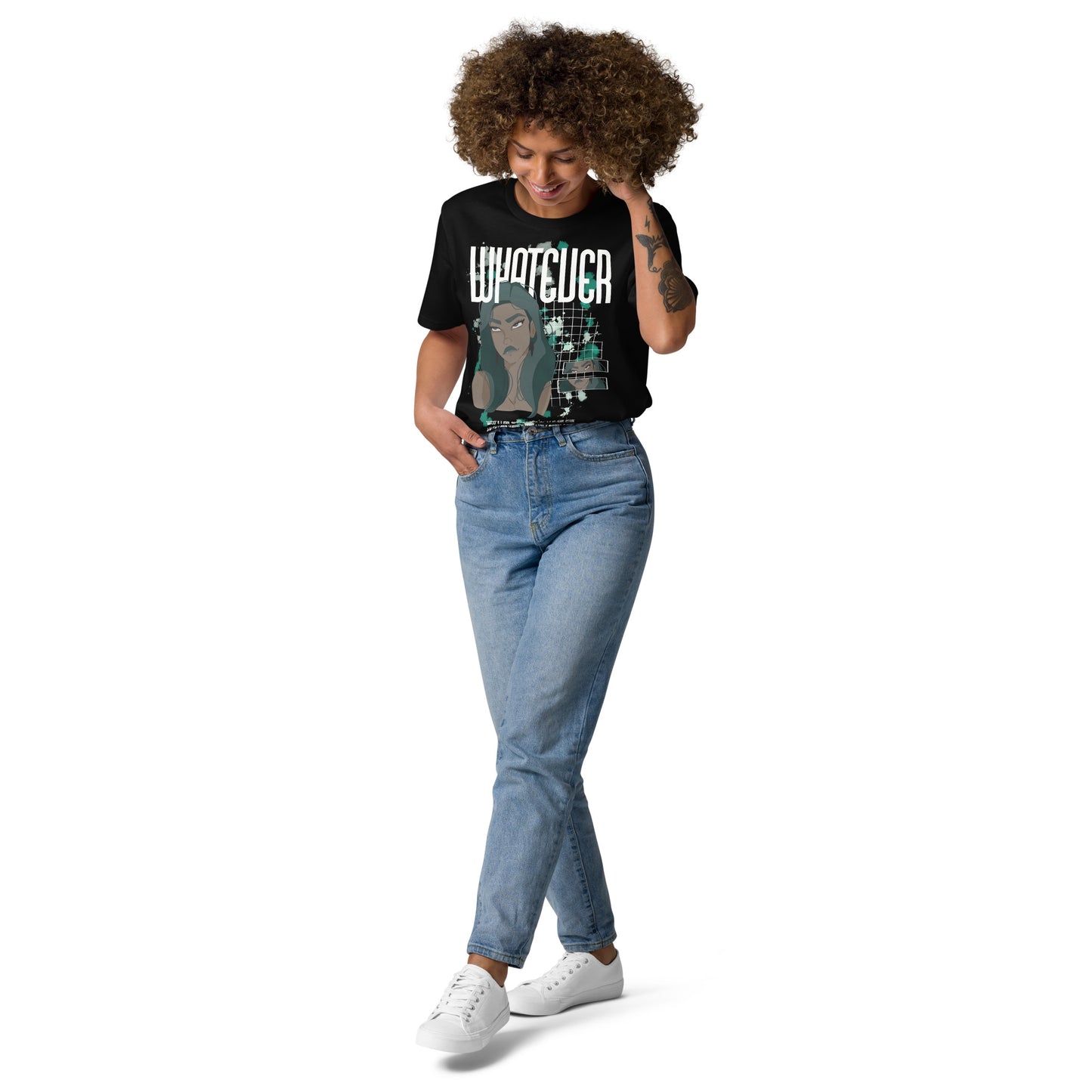 Whatever black - Cotton Shirt -   Shirts,Top #