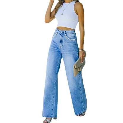 Wide Straight Jeans -   Jeans #