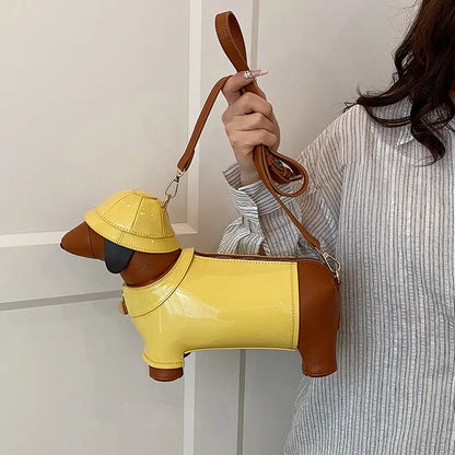 "Yellow Coute Wiener" - Handtasche -   0 #