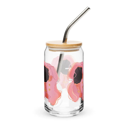 Fade - Glas Can -   Weinglas ohne Stiel (15 oz), Glas in Dosenform (16 oz), Whiskey-Glas, Weithalsflasche, Milchkaffeetasse