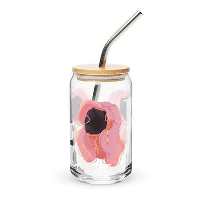 Fade - Glas Can -   Weinglas ohne Stiel (15 oz), Glas in Dosenform (16 oz), Whiskey-Glas, Weithalsflasche, Milchkaffeetasse