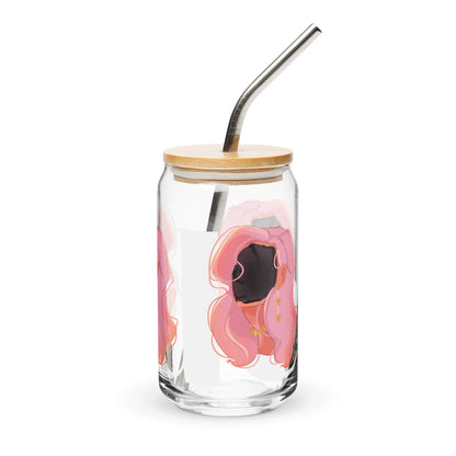 Fade - Glas Can -   Weinglas ohne Stiel (15 oz), Glas in Dosenform (16 oz), Whiskey-Glas, Weithalsflasche, Milchkaffeetasse