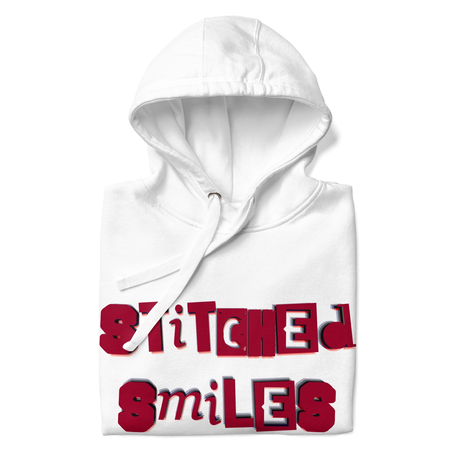 Stiched Smile - Unisex-Kapuzenpullover -   Kapuzenpullover #