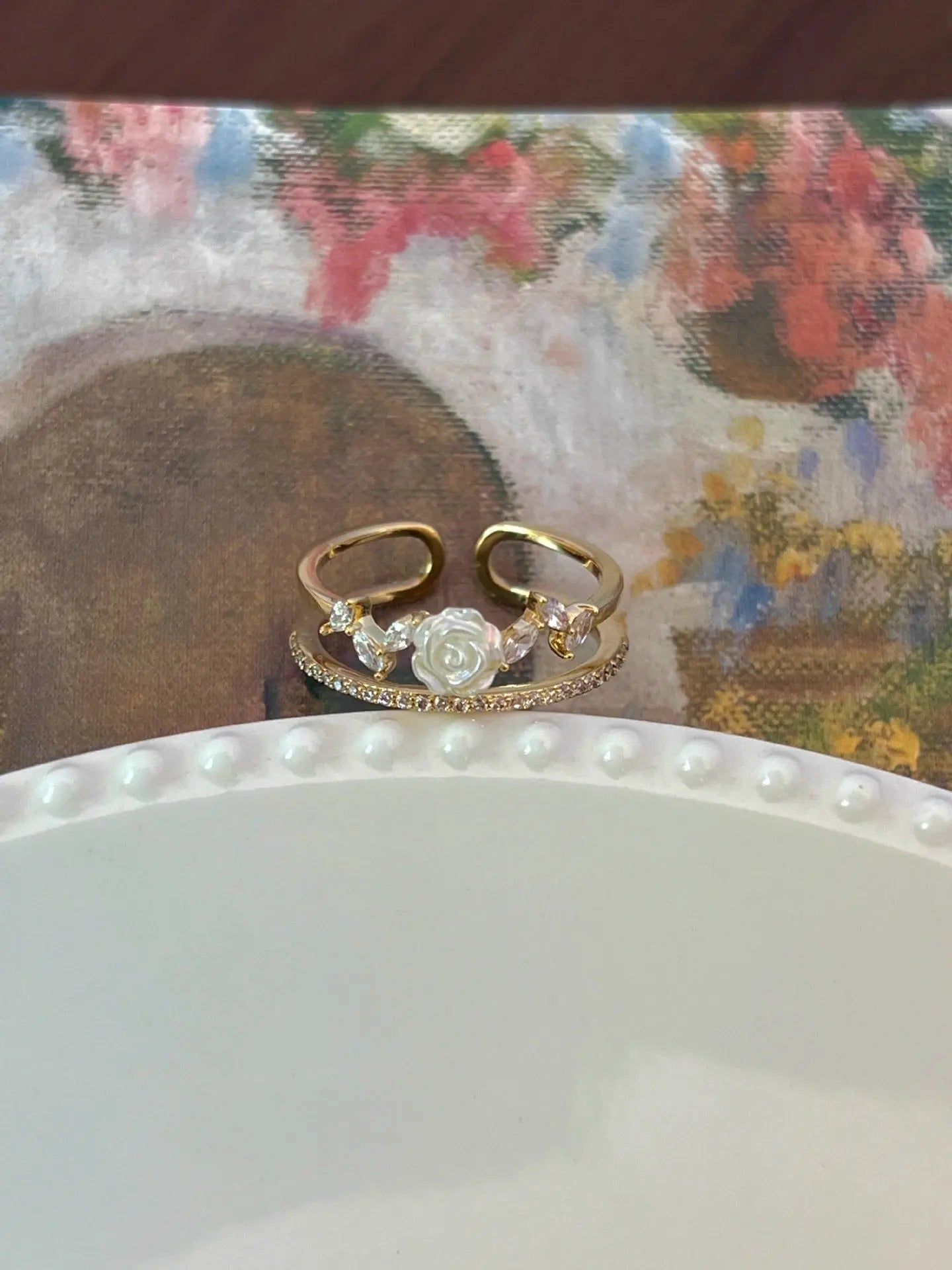 Niche Unique Korean Style Light Luxury High-grade Butterfly Ring