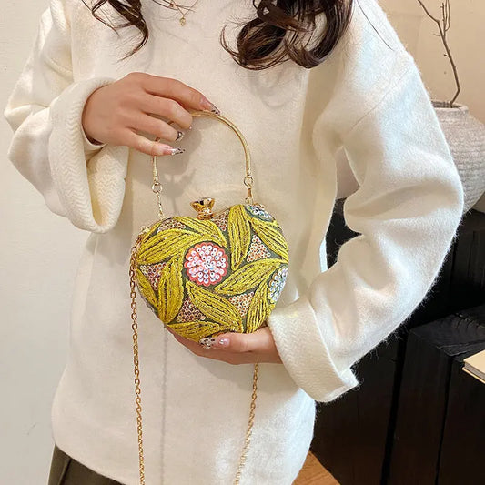 Women's Fashionable Sequins Shoulder Bag Retro